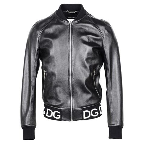 veste cuir dolce gabbana homme